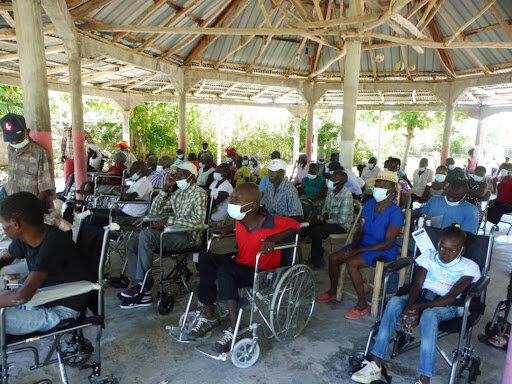 Mobility aid distribution after 2021 earthquake