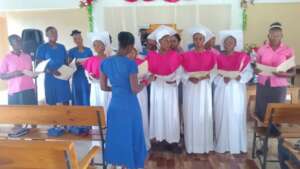 Church outfits made by youth sewing group