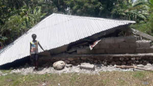 Lucian's home was destroyed in Haiti's earthquake
