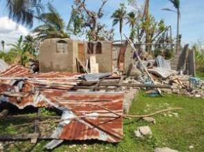 Without roofs many homes are uninhabitable