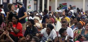 Audience at AIDS Day Event in O.R. Tambo Hall