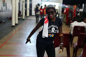 Nolusindiso at the World AIDS Day event