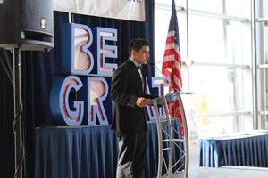 Brian giving his speech.