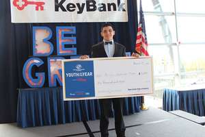 Brian with his $5000 check.