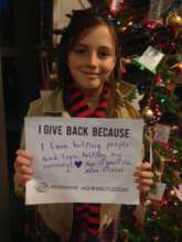 I give back.