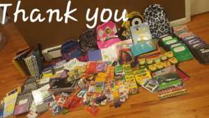 School supplies Giveaway