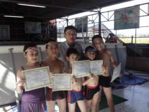Teacher Doi with his new class of graduates