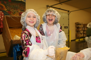 Kids volunteering at OFB