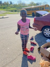 Rita gets a new pair of cleats!