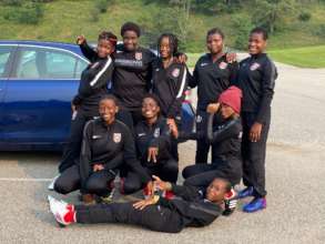 HS Girls Team photo with new warm ups!