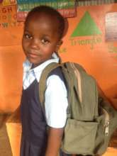 Young leaner with school bag