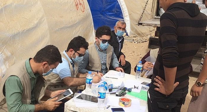 Food and camp-equipment for 30 families in Irak