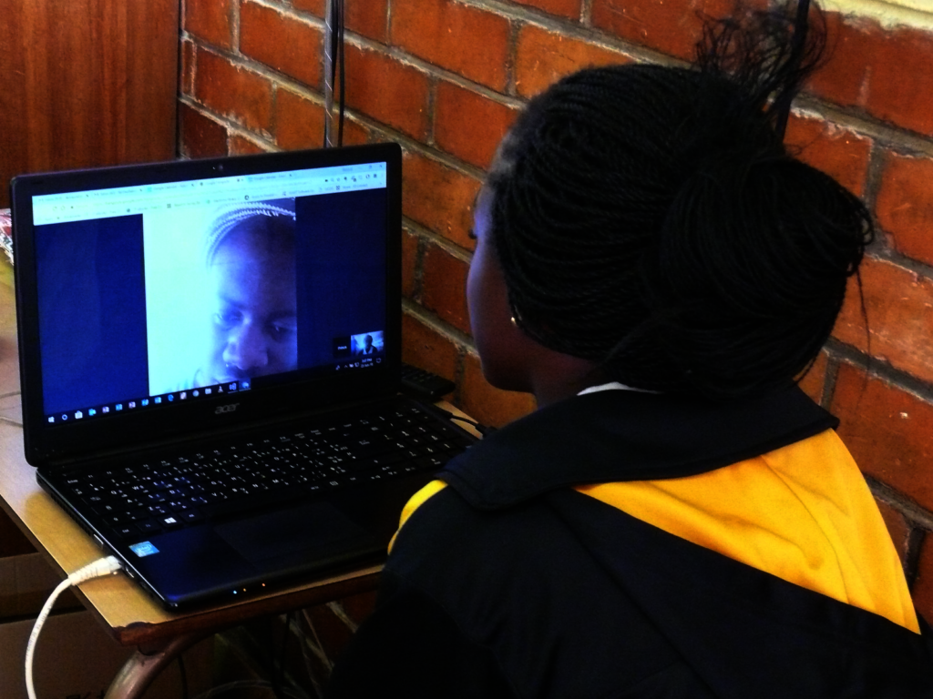 A student going through the Mock Interview