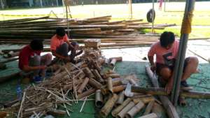 Fabrication of Bamboo Pegs