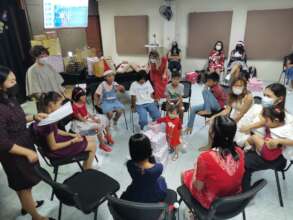 Some games at the Christmas Party