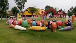 Playing in the playground