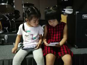 Playing with mothers phones