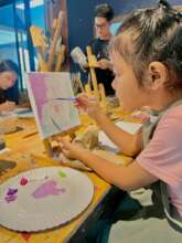 Very concentrated at Art Class!