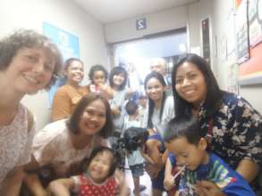 Tamar Women visiting the new born in Hospital