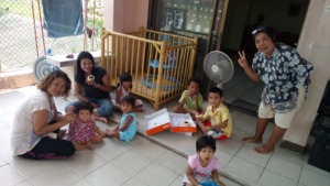 Eating Donuts before the Songkran Break starts