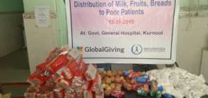 Donating nutrition diet to poor patients in hospit