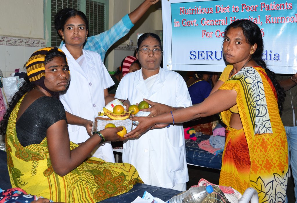 Donate Nutrition to Poor Patients in Govt Hospital