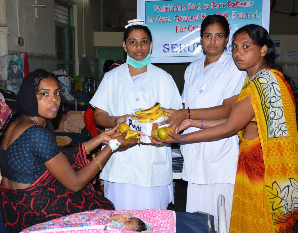 Donate Nutrition to Poor Patients in Govt Hospital