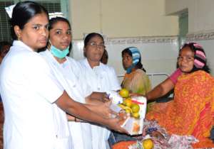 Sponsor nutrition food to poor woman in india