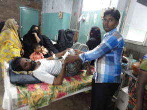 Support of food donations to poor patients india