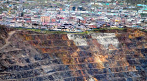 open pit of the mine