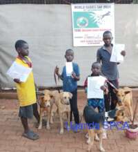 Local kids & pets at the USPCA-World Rabies Day