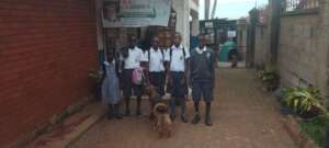 St Kizito school group visits the shelter