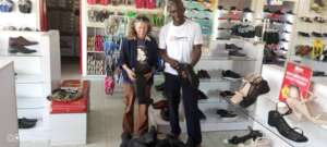 Shopping for gum boots at Bata (Alex & Karen)