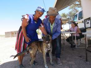 Ballas with his owners, he is their youngest child