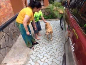 Skippy at her new home