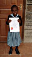 A smiling Esther as she thanks her new sponsor