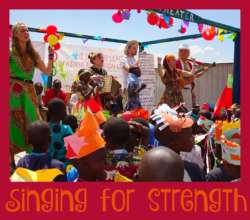 Singing for Strength with visiting sponsors