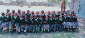 LLK'a youngest in their new school uniforms