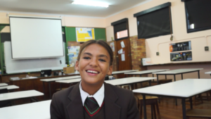 Tamzyn Grootboom at high school