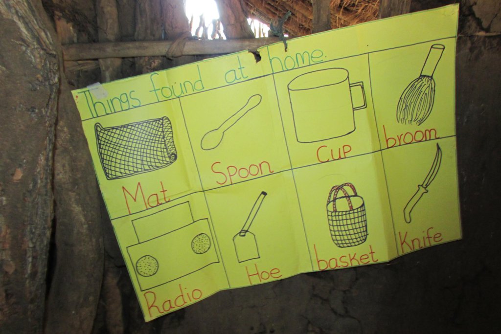 Classroom Wall Poster on the Dirt Wall