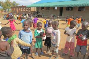 Block 5 walls Feb 26 - nursery students playing