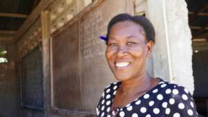 A school director takes part in teacher training.