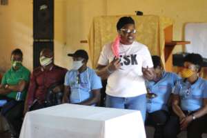 Freda leads Child Rights Training on Lagonav.