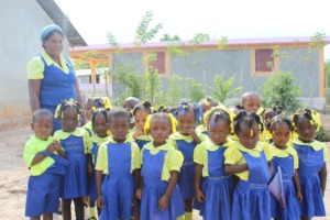 Preschoolers at Jean Marie School in Tipalmis.