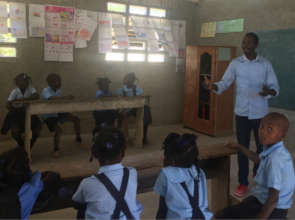 A teacher at the Wesleyan School in Nan Mango