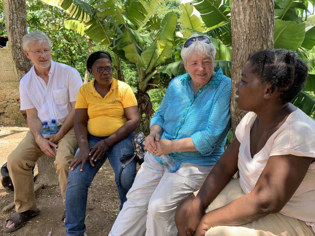 Visiting a graduate of the Family Sponsorship Pgm.