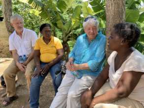 Visiting a graduate of the Family Sponsorship Pgm.