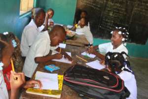 These girls and boys are in school thanks to you!