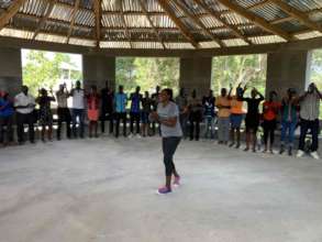 Teachers from all 23 schools at a recent training.