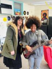 Felicia and G with the bass